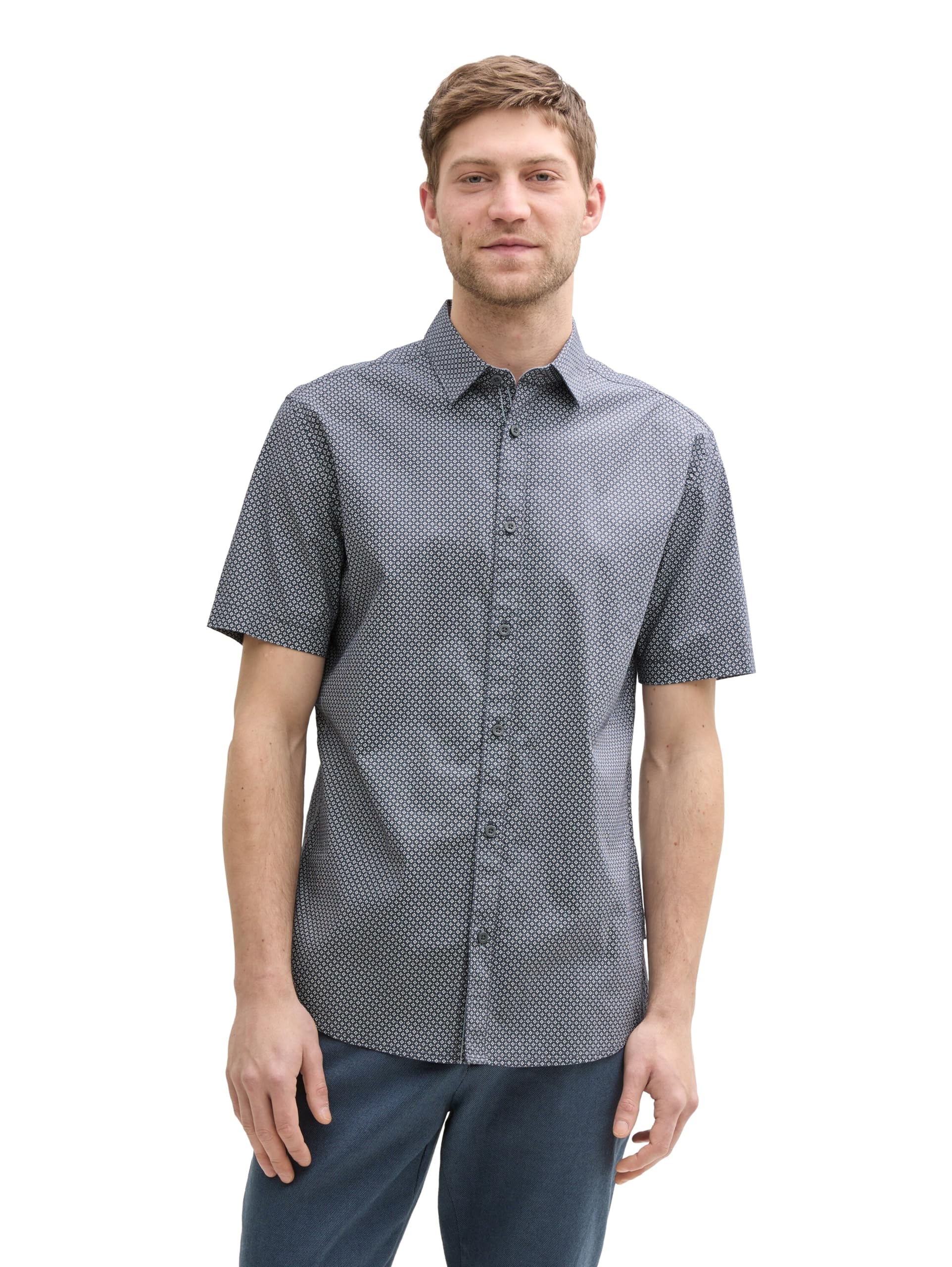 tom-tailor-herren-fitted-kurzarmhemd-mit-muster image 8