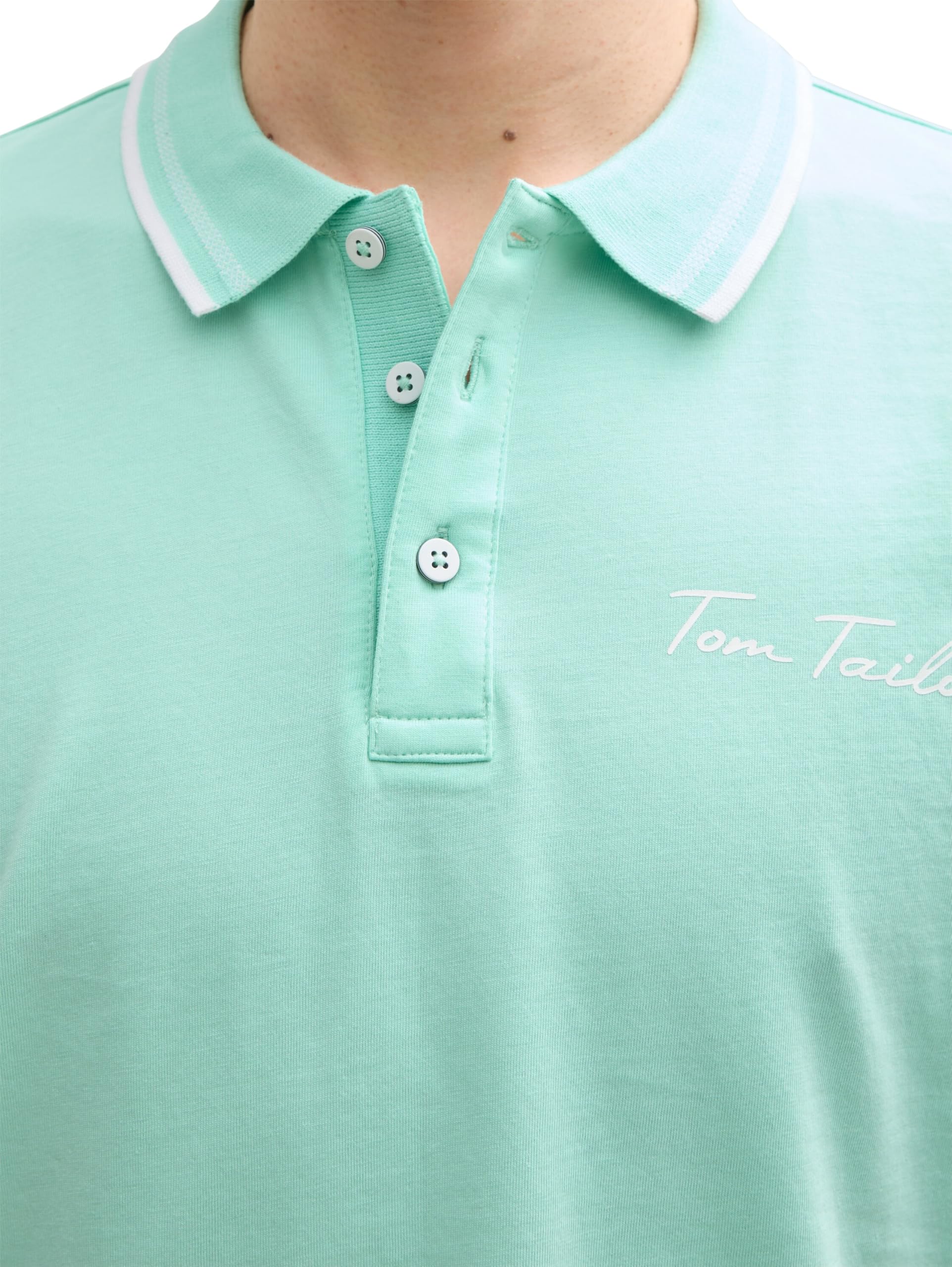 tom-tailor-herren-poloshirt-mit-logo-print-aus-baumwolle image 4