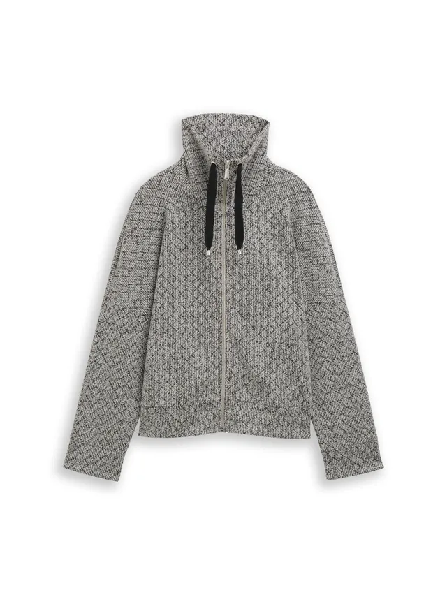 tom-tailor-damen-1049011-loose-fit-sweatjacke-mit-stehkragen image 1