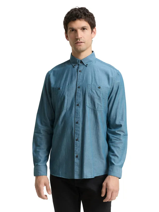 tom-tailor-1048445-herren-regular-fit-hemd-fischgr-tmuster-1er-pack image 1