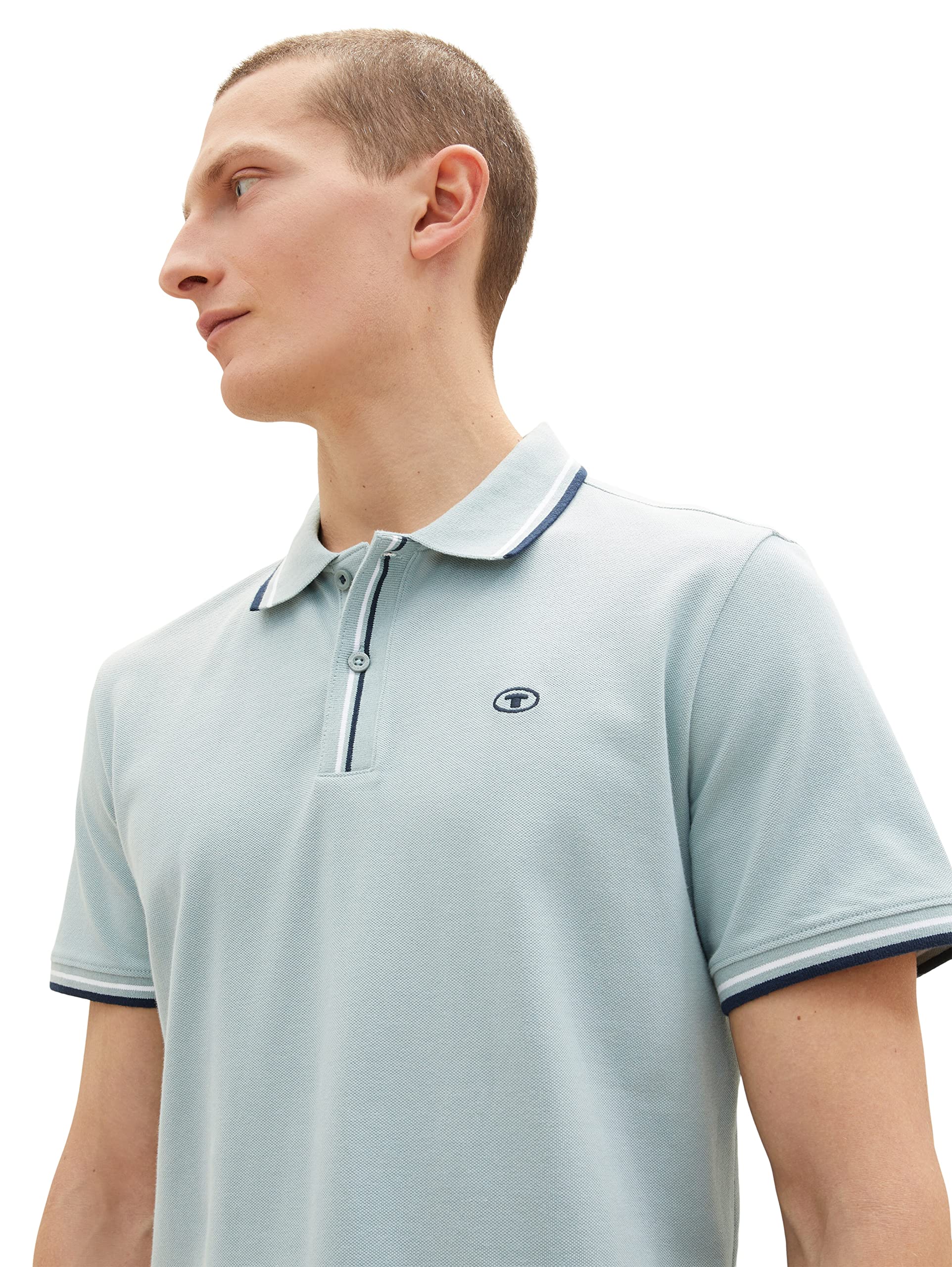 tom-tailor-herren-poloshirt-mit-logo-stickerei-regular-fit image 4