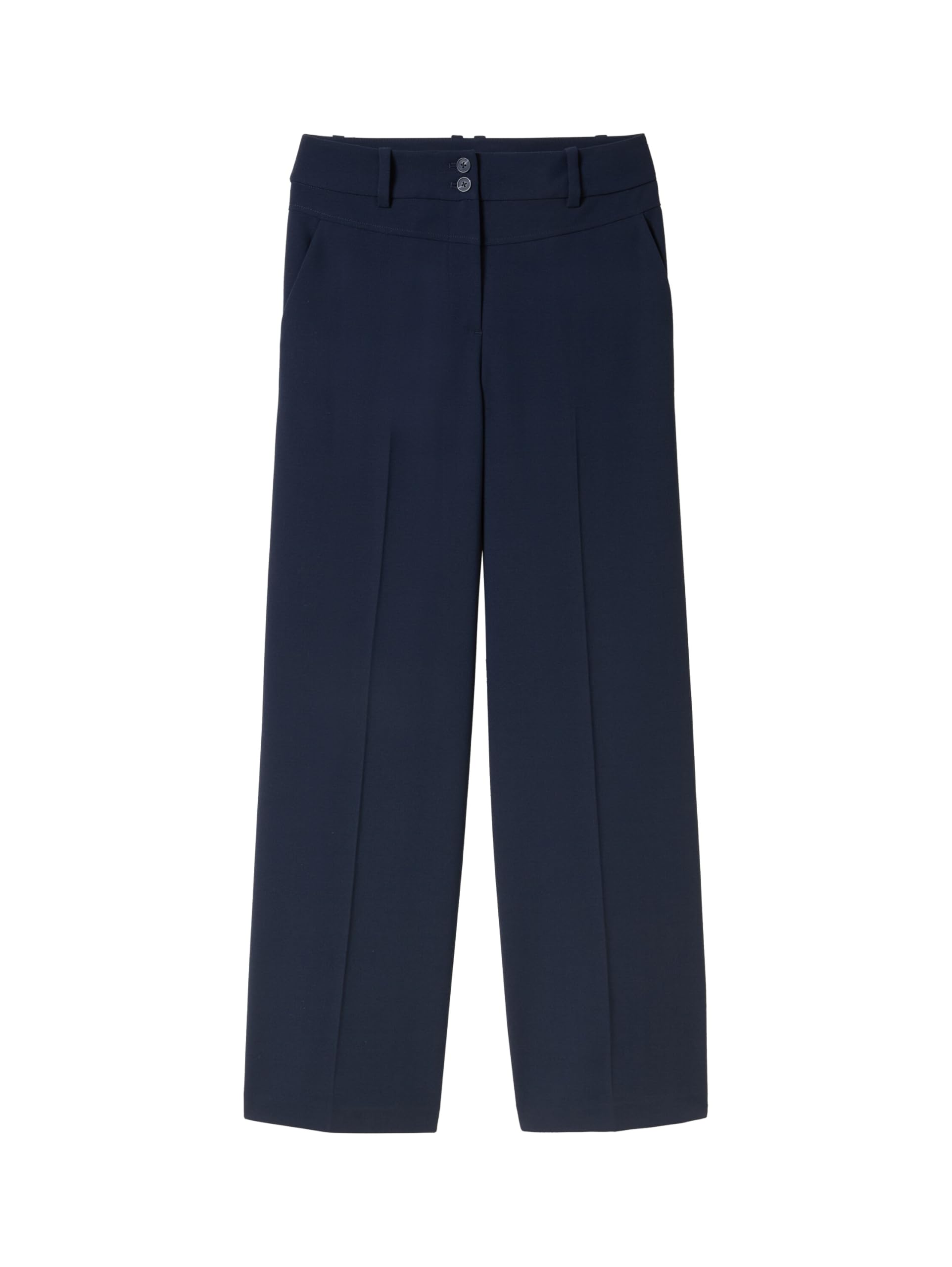 tom-tailor-lea-wide-leg-damen-hose-mit-b-gelfalte image 4