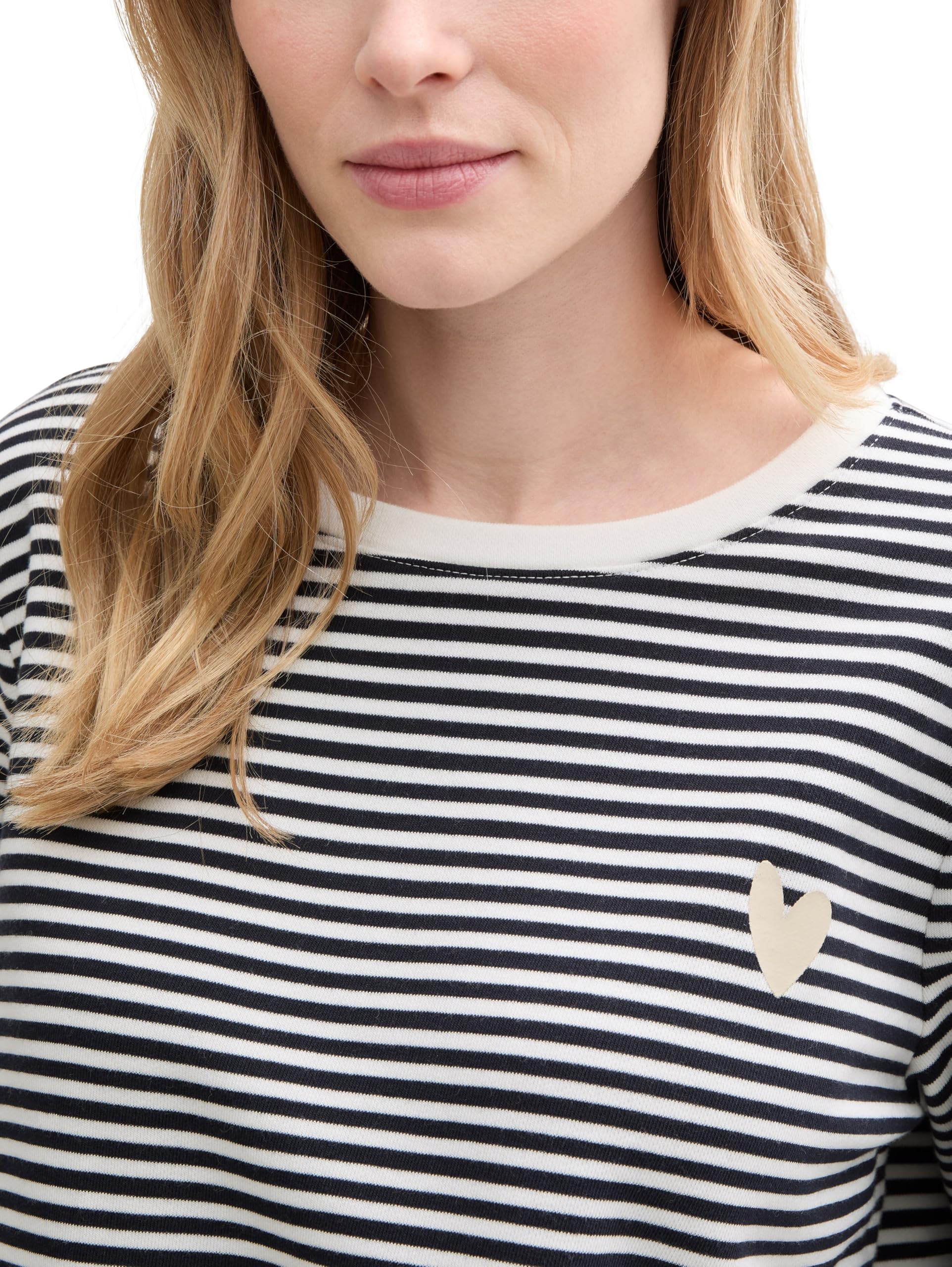 tom-tailor-damen-loose-fit-sweatshirt-mit-streifenmuster image 4