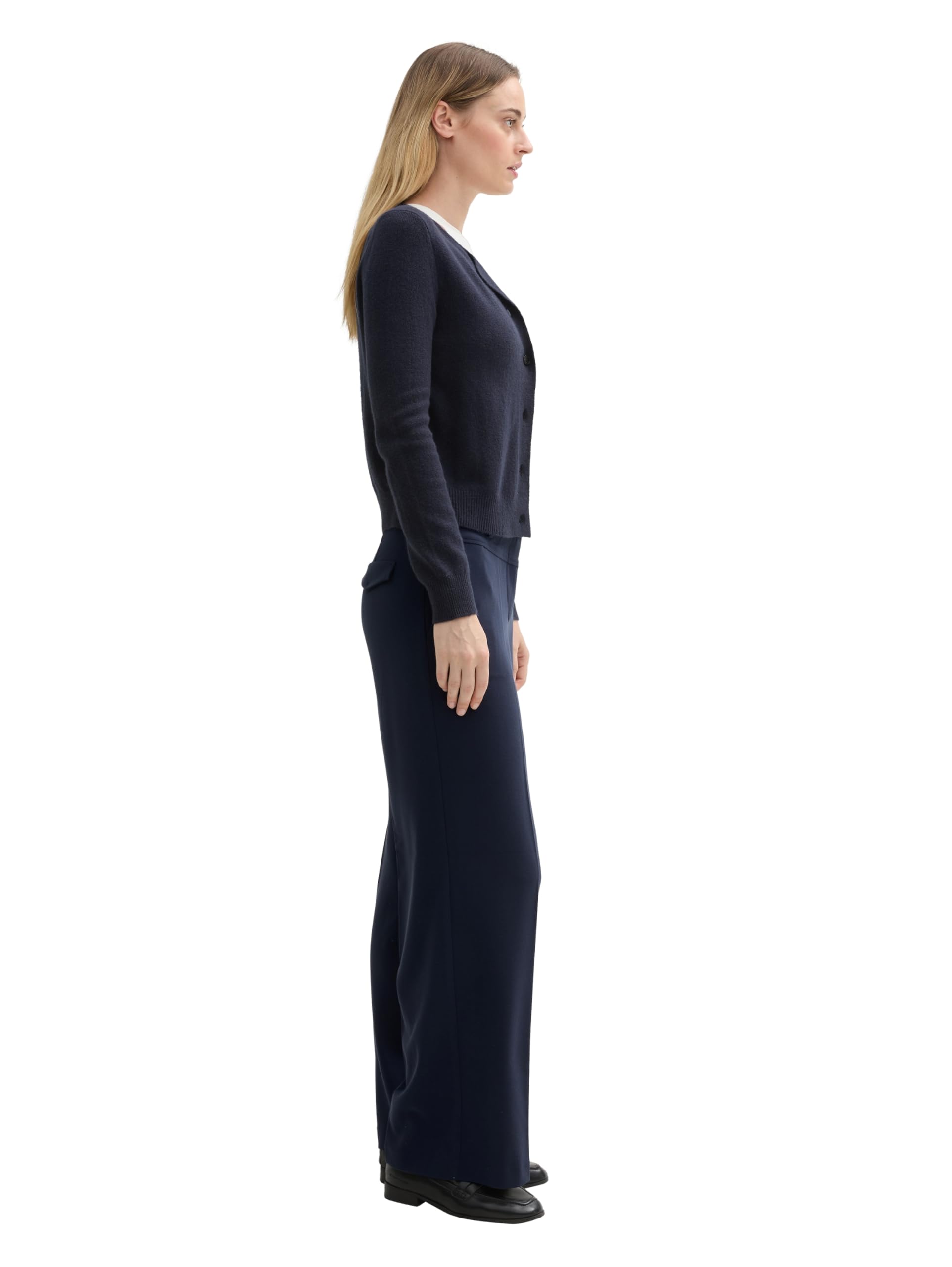 tom-tailor-lea-wide-leg-damen-hose-mit-b-gelfalte image 2