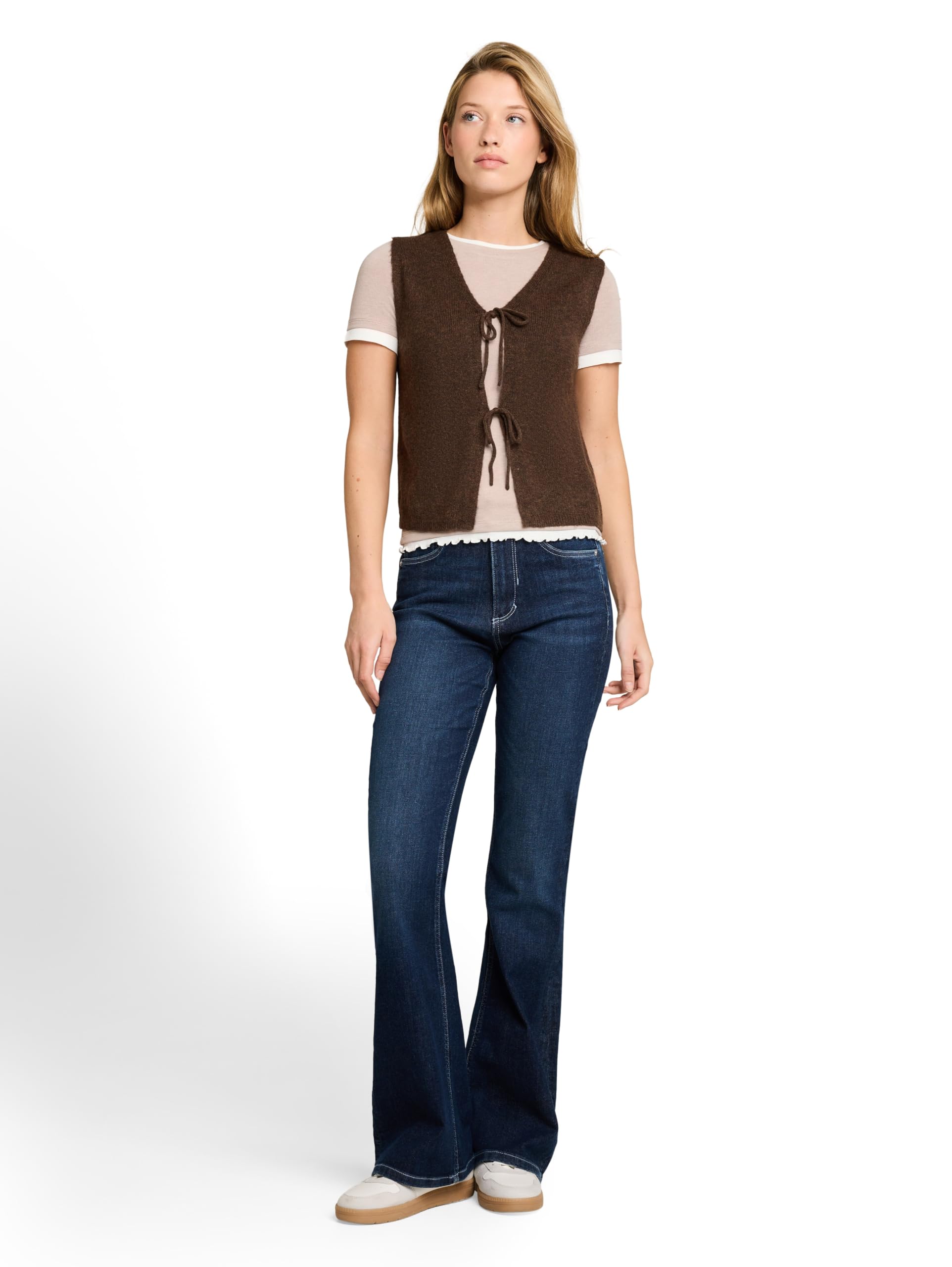 tom-tailor-1053344-damen-strickweste-mit-schleifendetail image 2