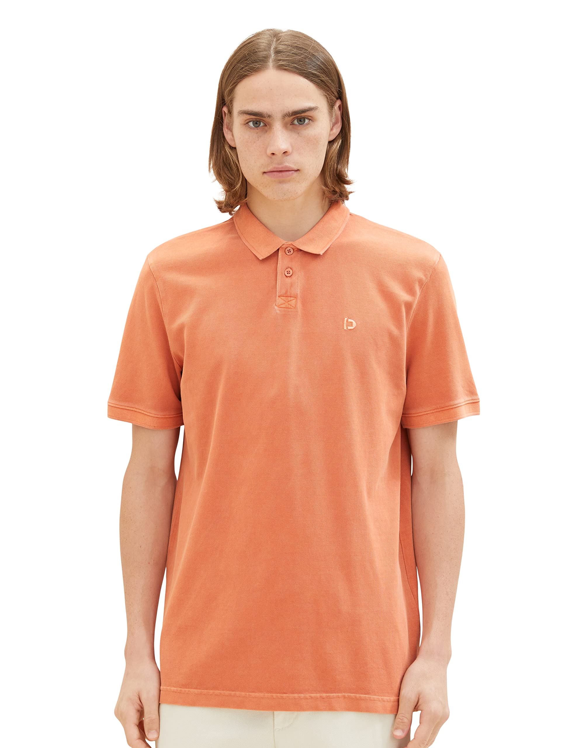 tom-tailor-denim-herren-overdye-poloshirt-mit-logo-stickerei image 7