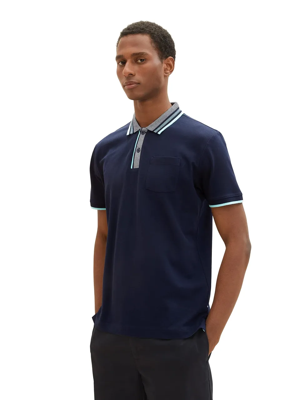 tom-tailor-herren-piqu-poloshirt-mit-brusttasche image 1