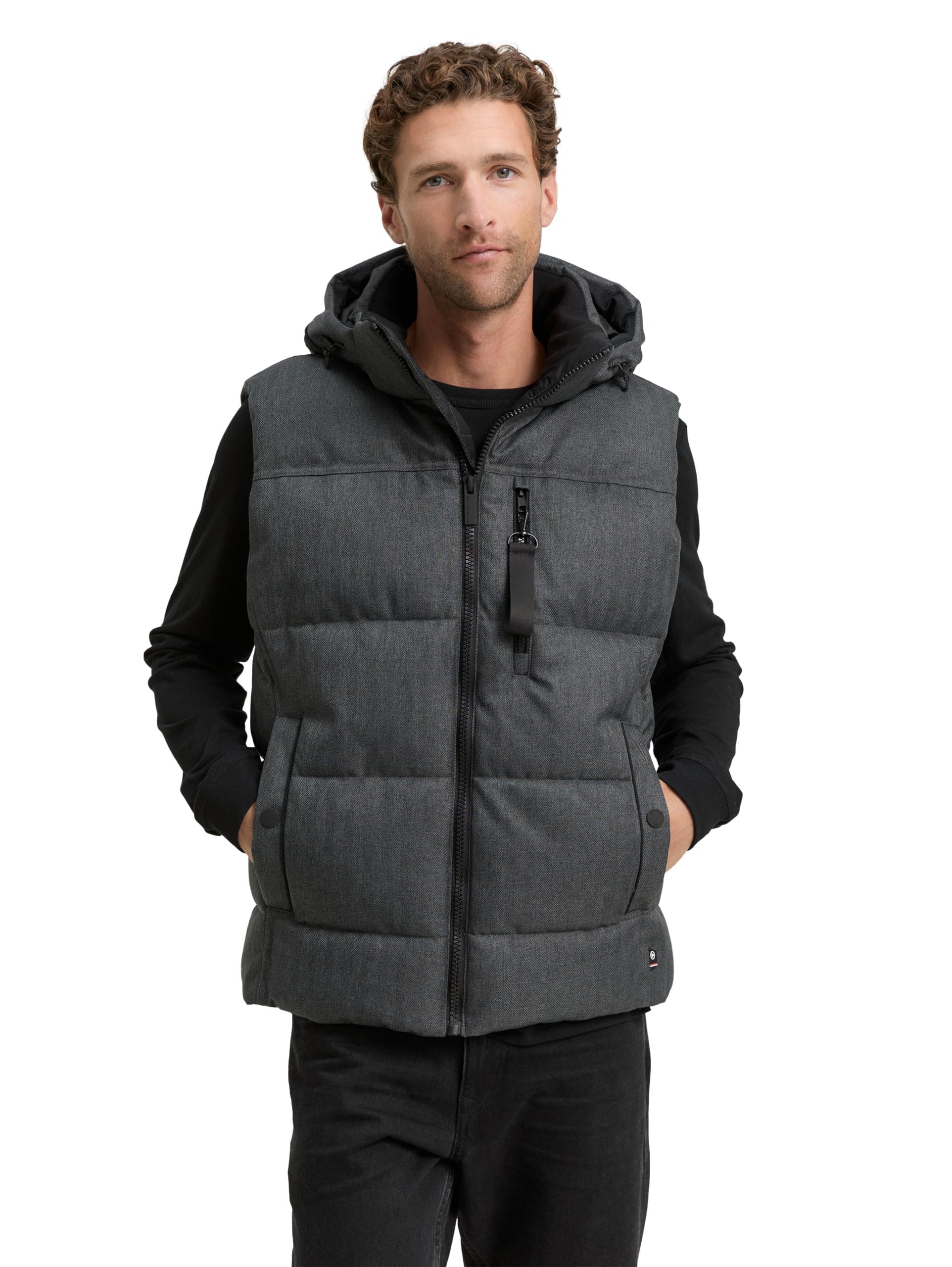 tom-tailor-herren-puffer-weste-mit-abnehmbarer-kapuze image 1