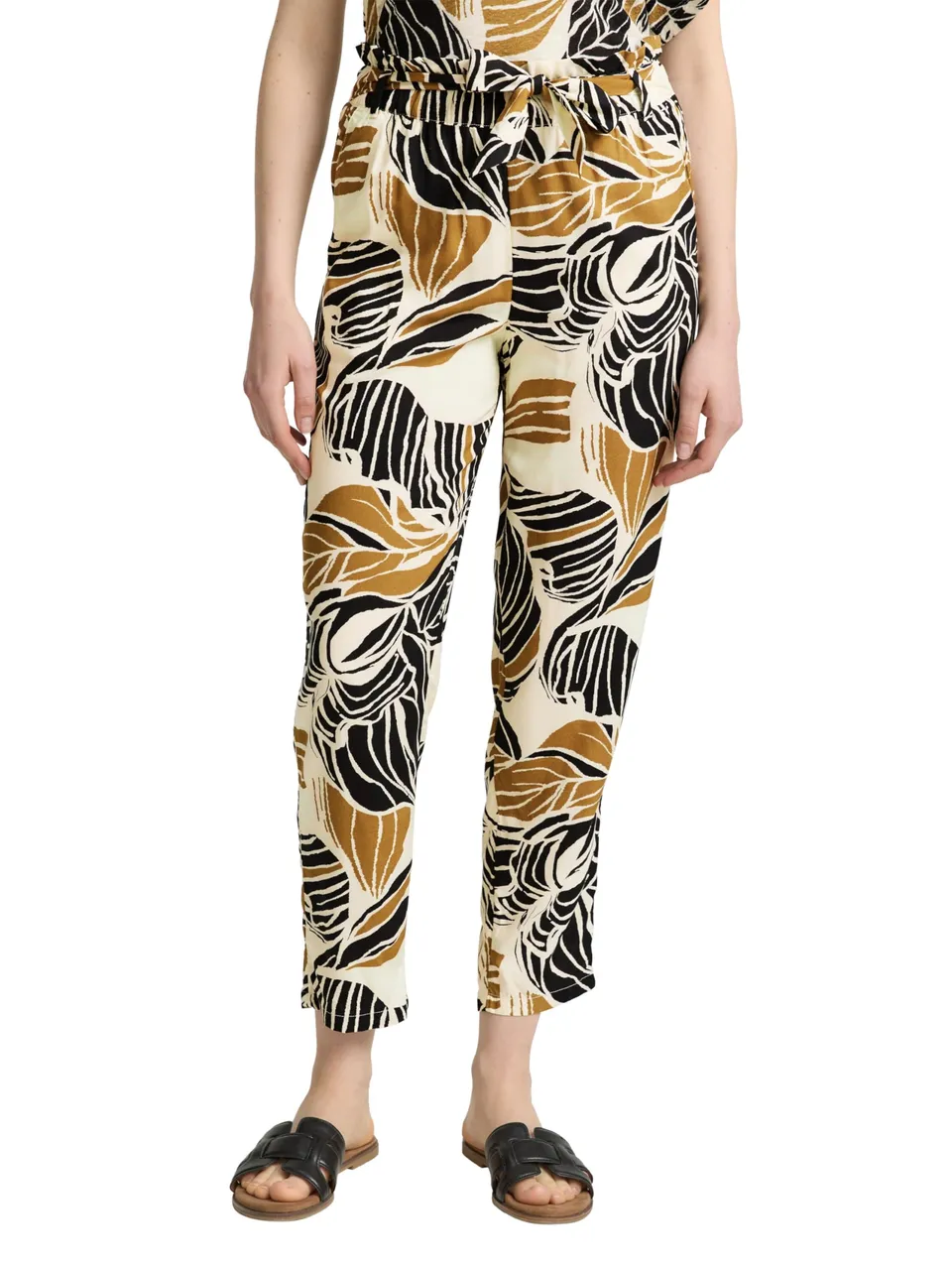 tom-tailor-damen-loose-slim-paperbag-hose image 1