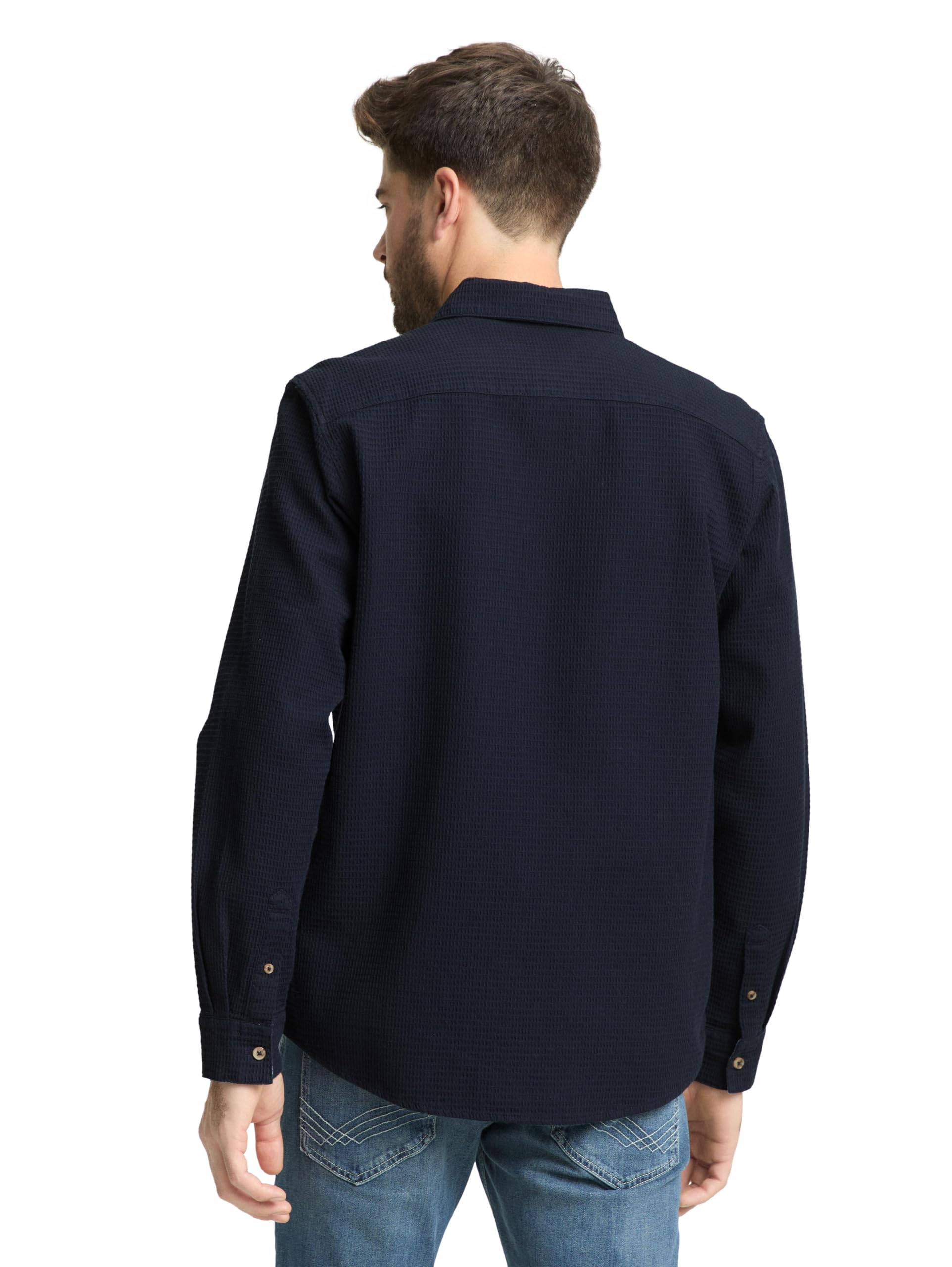 tom-tailor-herren-regular-fit-hemd-mit-struktur image 3