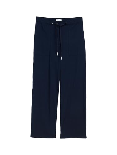 tom-tailor-damen-seersucker-culotte-hose-mit-kordelzug-leichte-sommerhose image 4