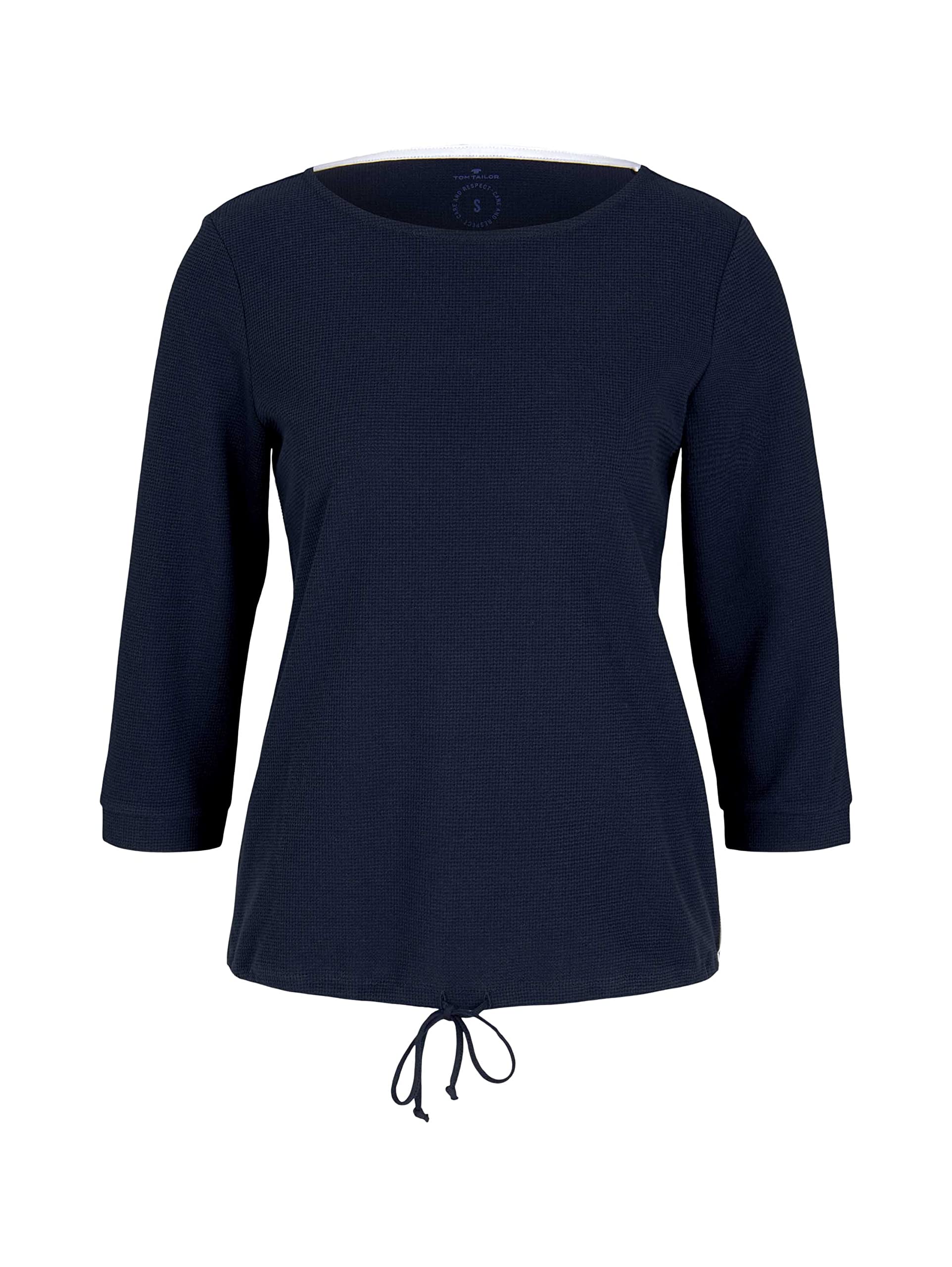 tom-tailor-damen-longsleeve-mit-schleifen-detail-am-saum image 5