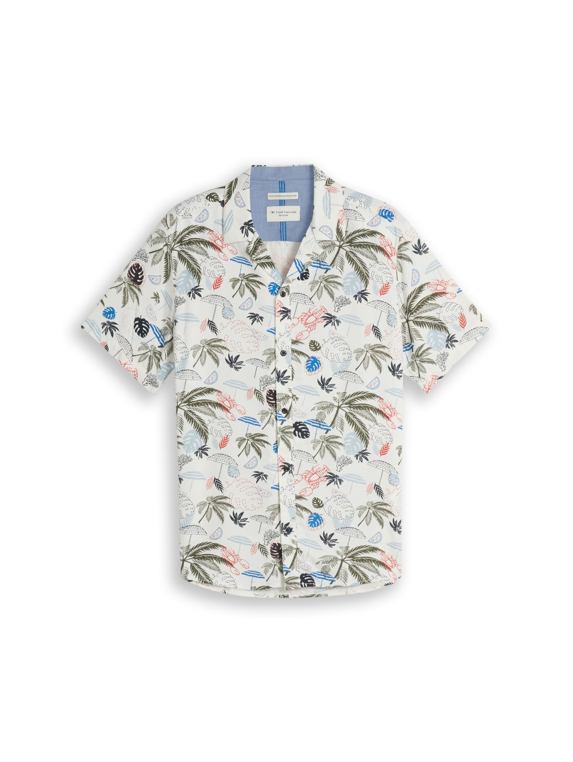 tom-tailor-herren-1050943-regular-fit-resort-kurzarmhemd-aus-viskose image 1