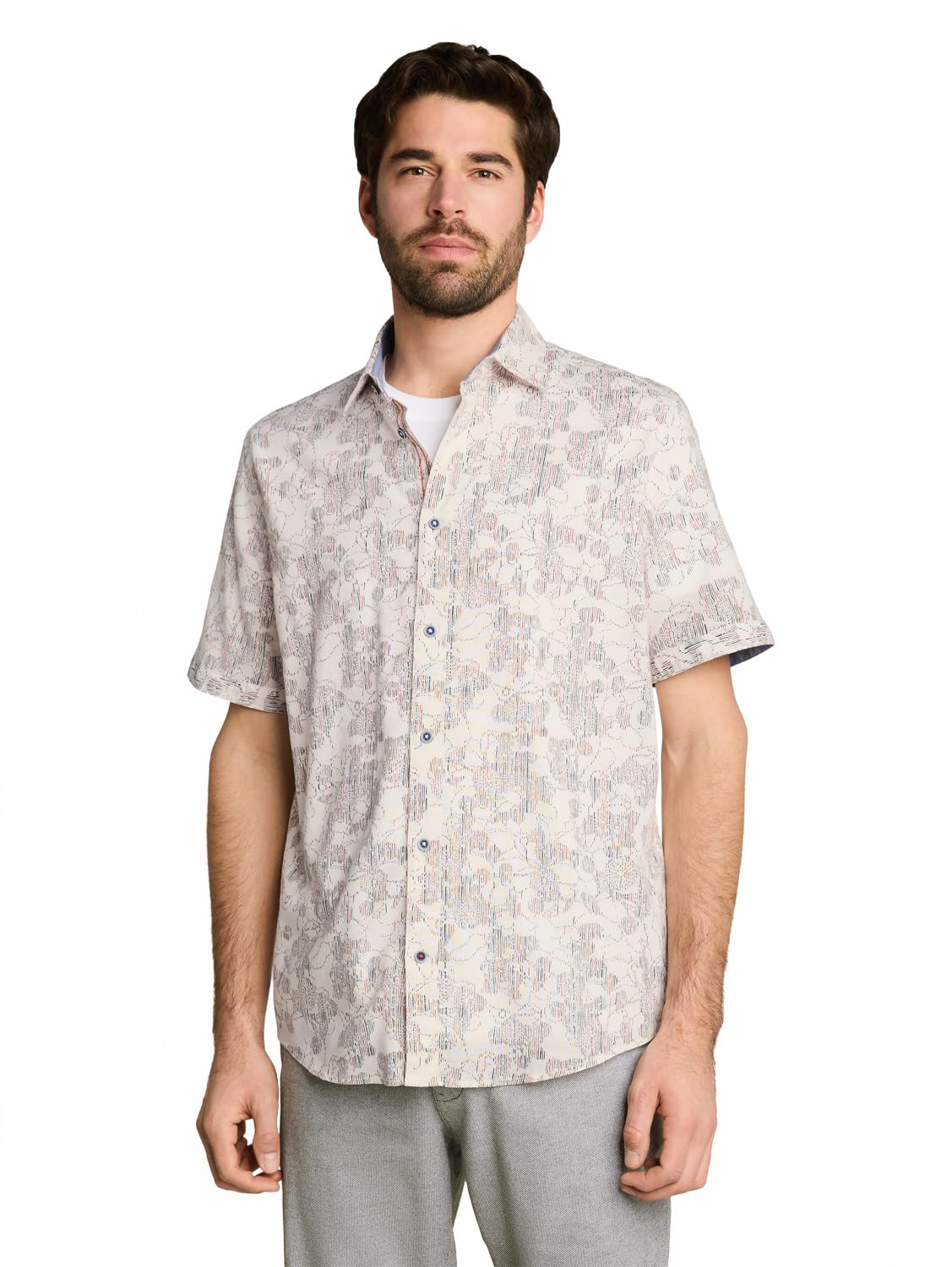 tom-tailor-herren-1050944-regular-fit-kurzarmhemd-mit-muster image 6