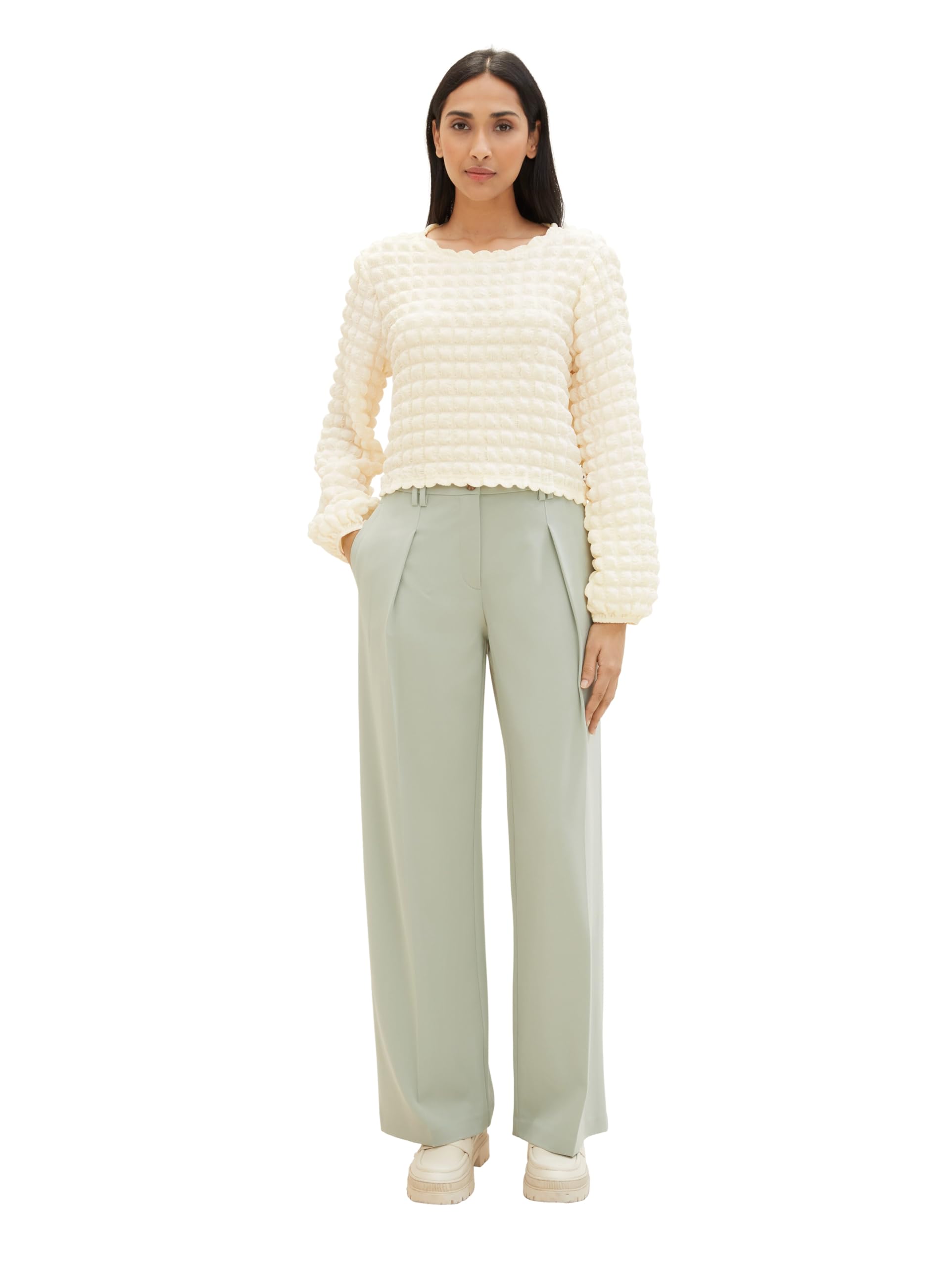 tom-tailor-lea-straight-fit-hose-damen-mit-weitem-bein image 2
