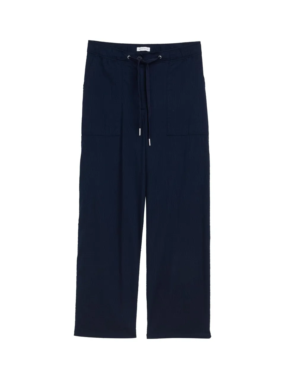 tom-tailor-damen-seersucker-culotte-hose-mit-kordelzug-leichte-sommerhose image 1