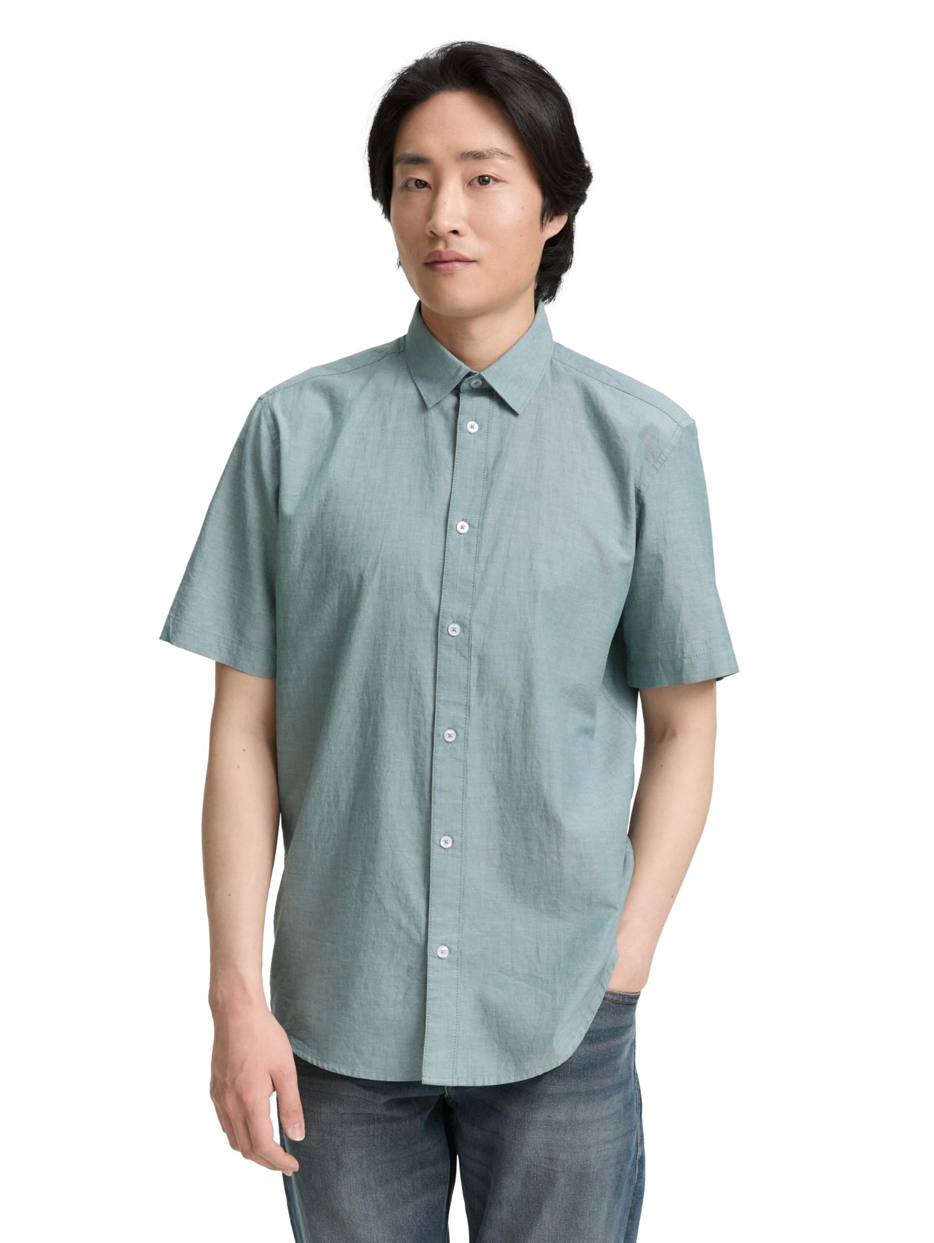 tom-tailor-herren-1047322-regular-fit-kurzarmhemd-baumwolle image 8