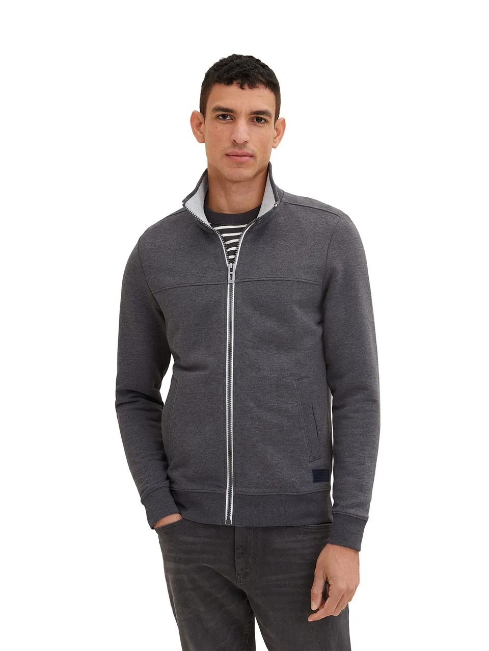 tom-tailor-herren-sweatjacke-mit-stehkragen image 1