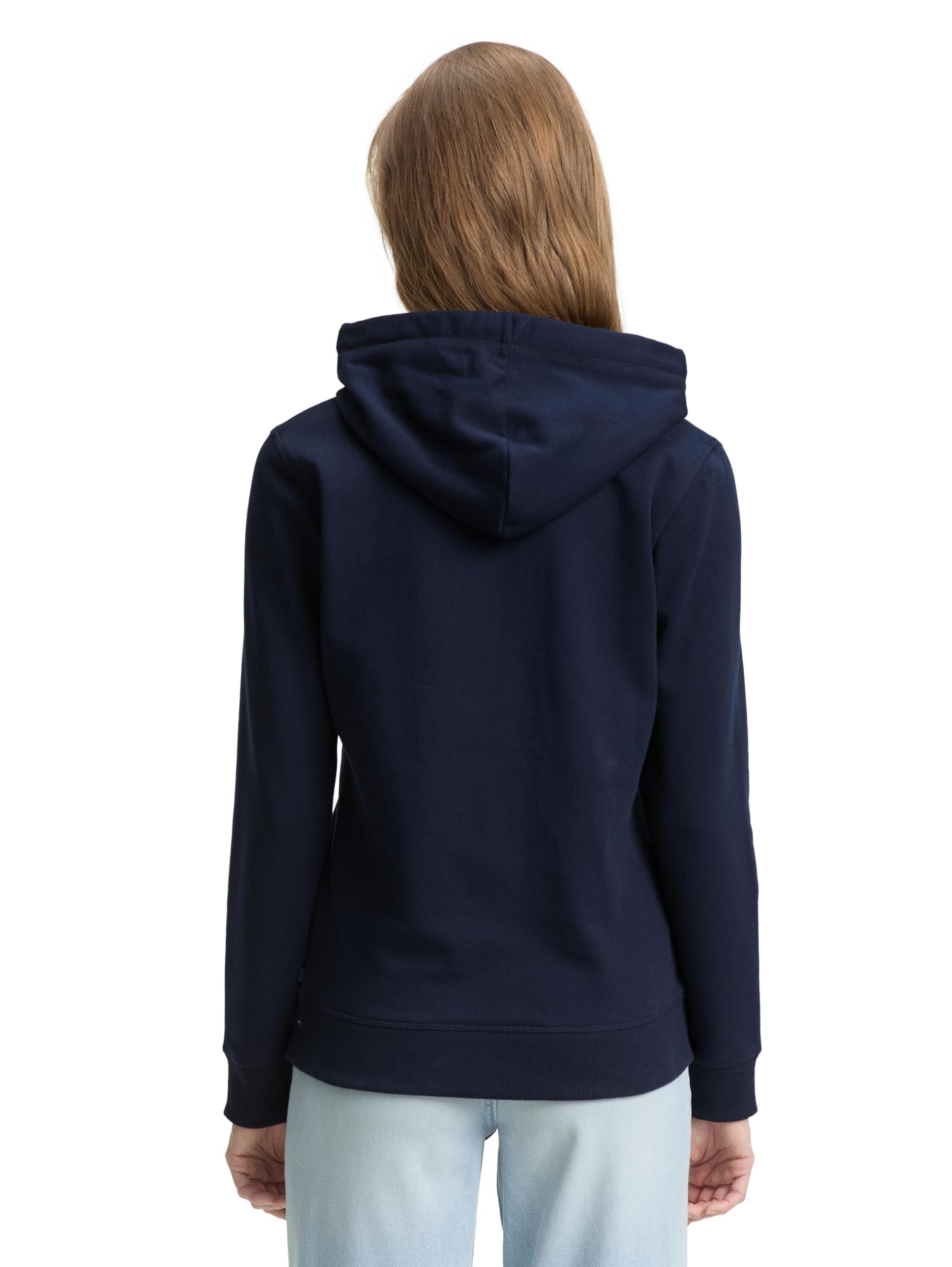 tom-tailor-denim-damen-hoodie-sweatshirt-mit-logo-print image 2