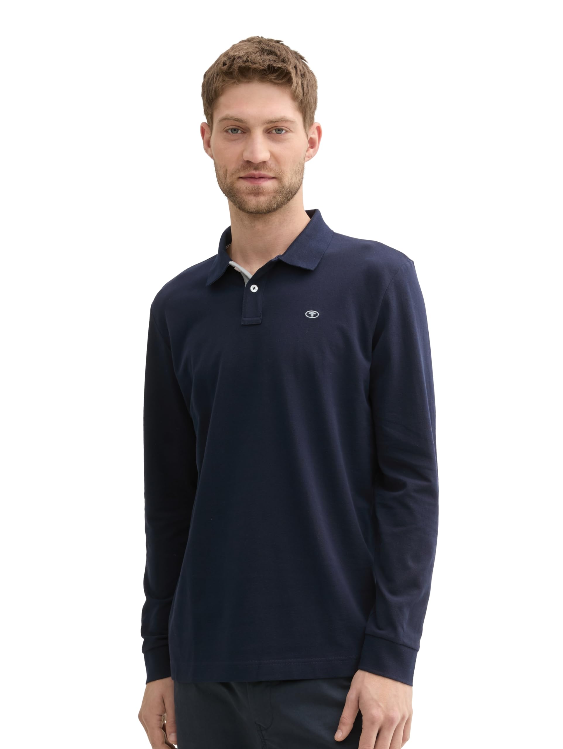 tom-tailor-herren-longsleeve-basic-piqu-poloshirt image 8