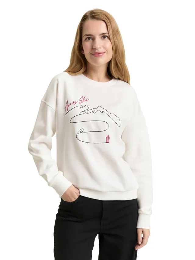 tom-tailor-damen-sweatshirt-mit-rundhalsausschnitt image 1