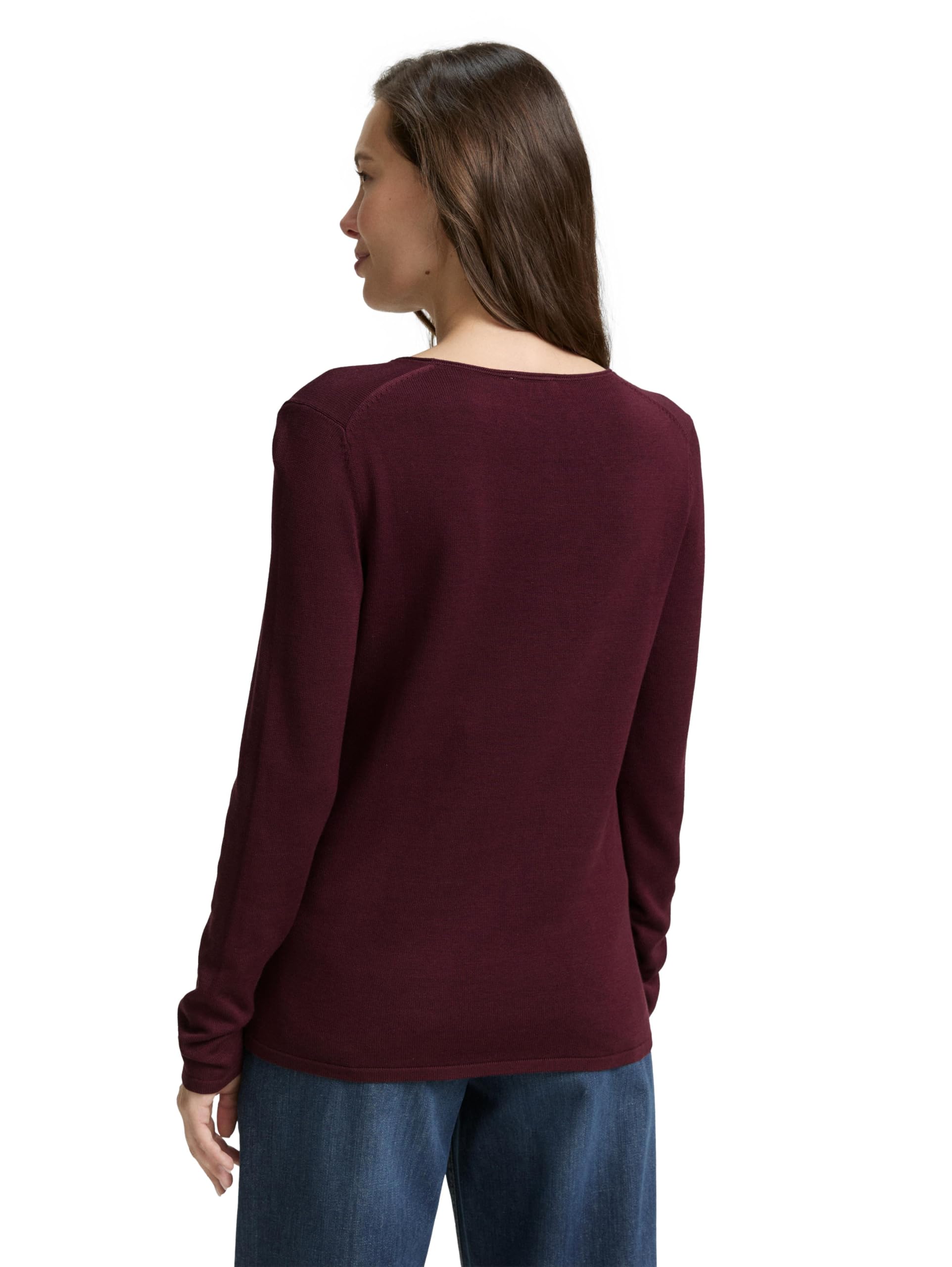 tom-tailor-damen-1012976-basic-strickpullover-mit-v-ausschnitt image 3
