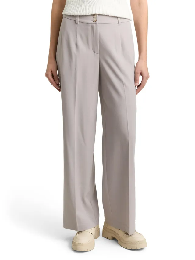 tom-tailor-damen-ttlea-wide-hose-mit-b-gelfalte image 1