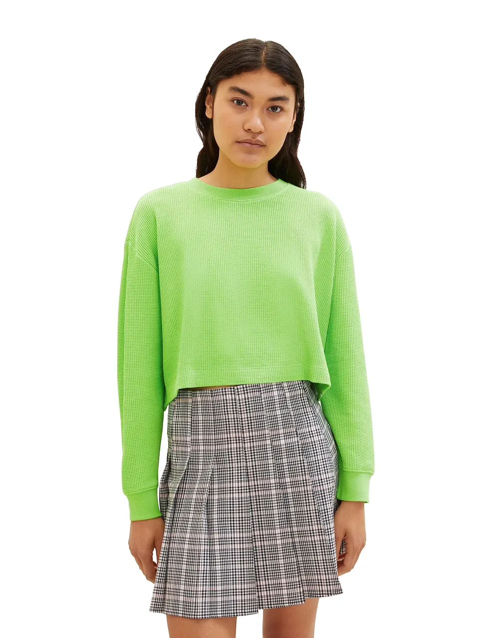 tom-tailor-denim-damen-cropped-basic-sweatshirt-1038310 image 1