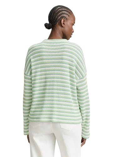 tom-tailor-denim-damen-sweatshirt-mit-streifenmuster-sportiv-trendig image 8