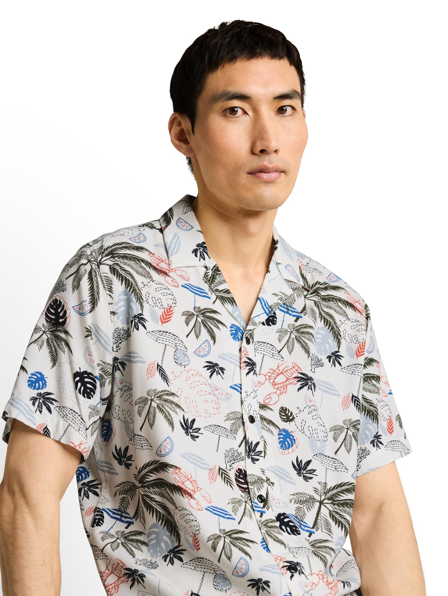 tom-tailor-herren-1050943-regular-fit-resort-kurzarmhemd-aus-viskose image 6