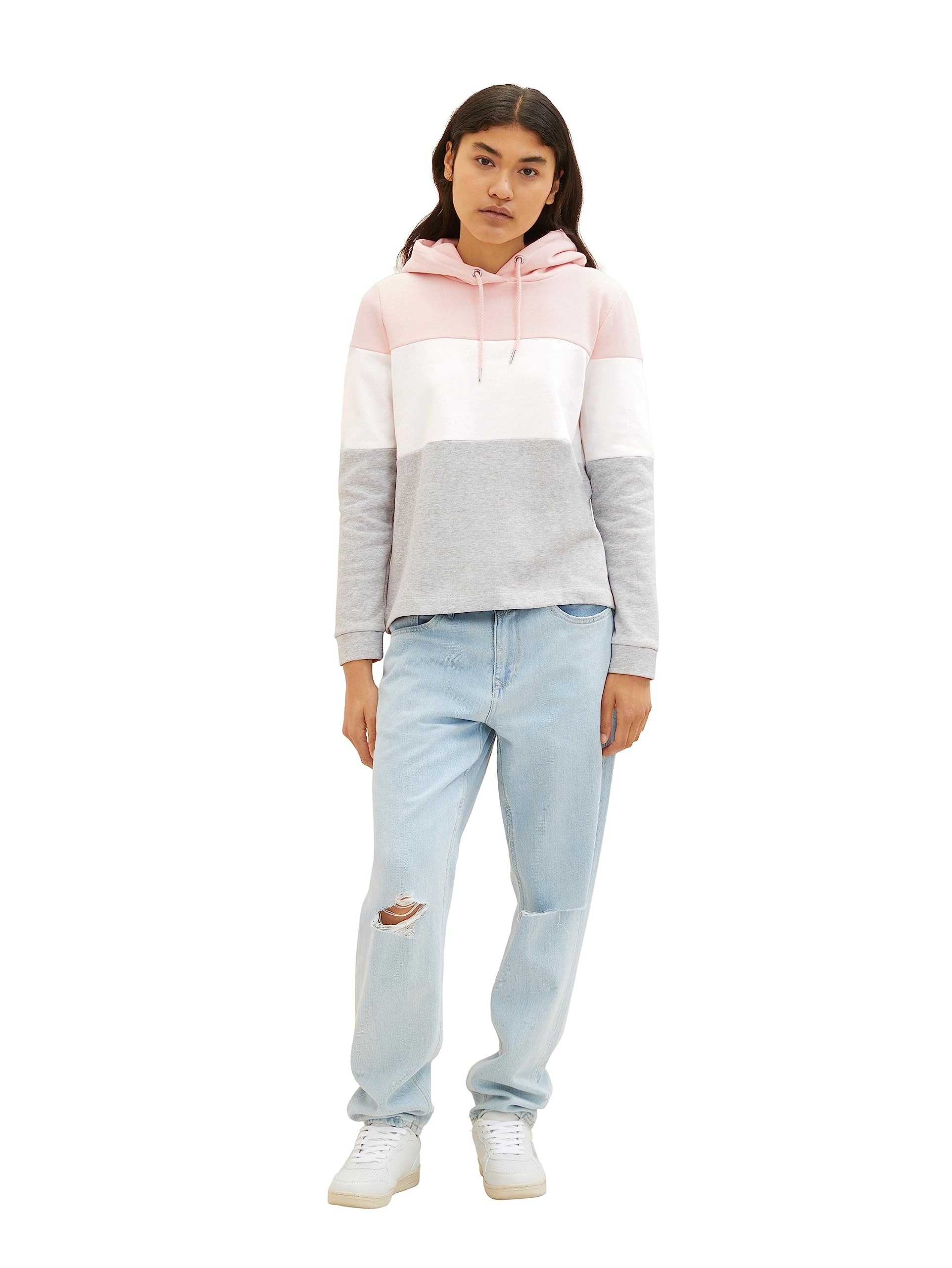 tom-tailor-denim-damen-1039807-colorblock-hoodie image 2