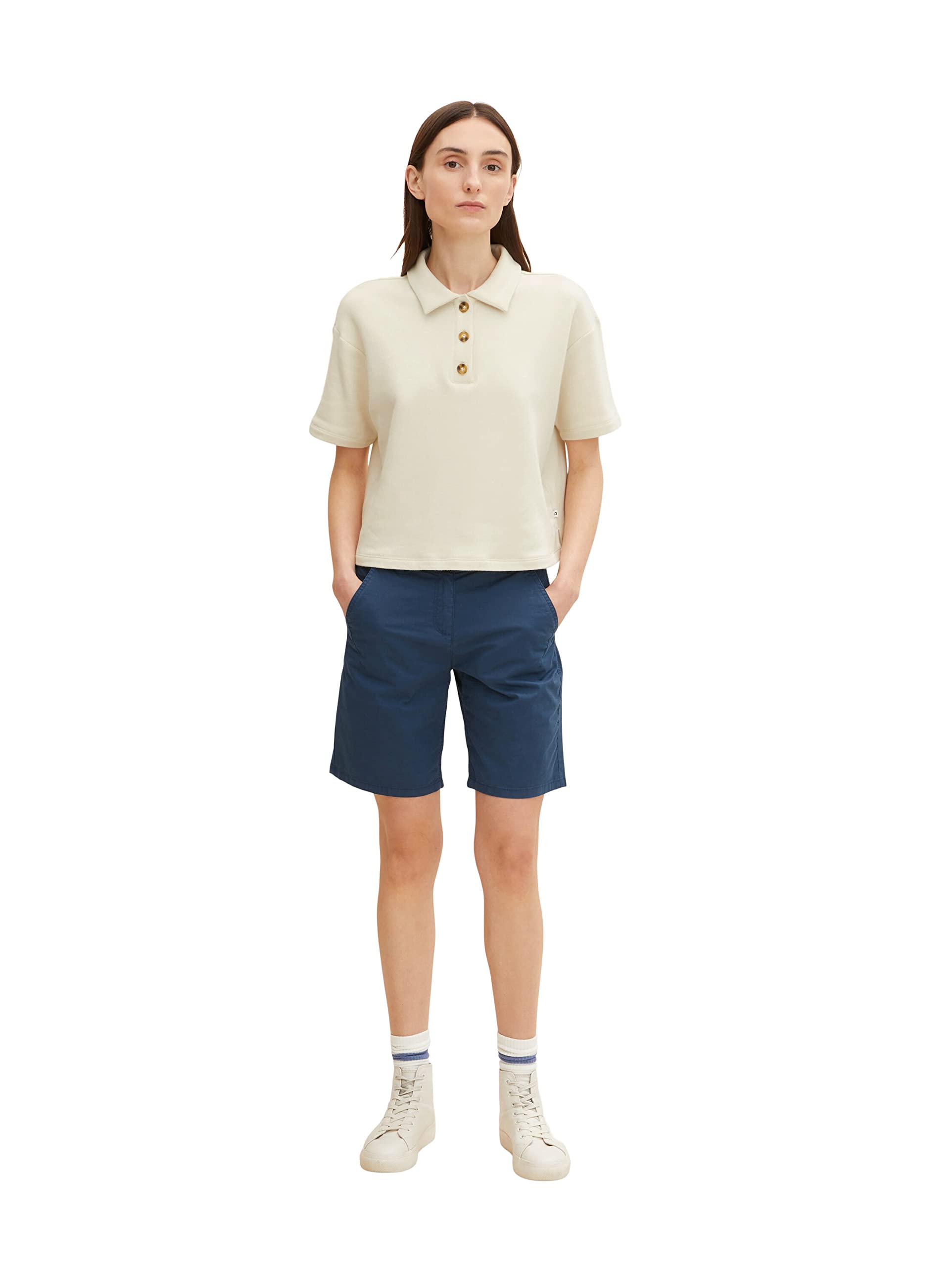 tom-tailor-damen-chino-bermuda-shorts-mit-g-rtel image 6