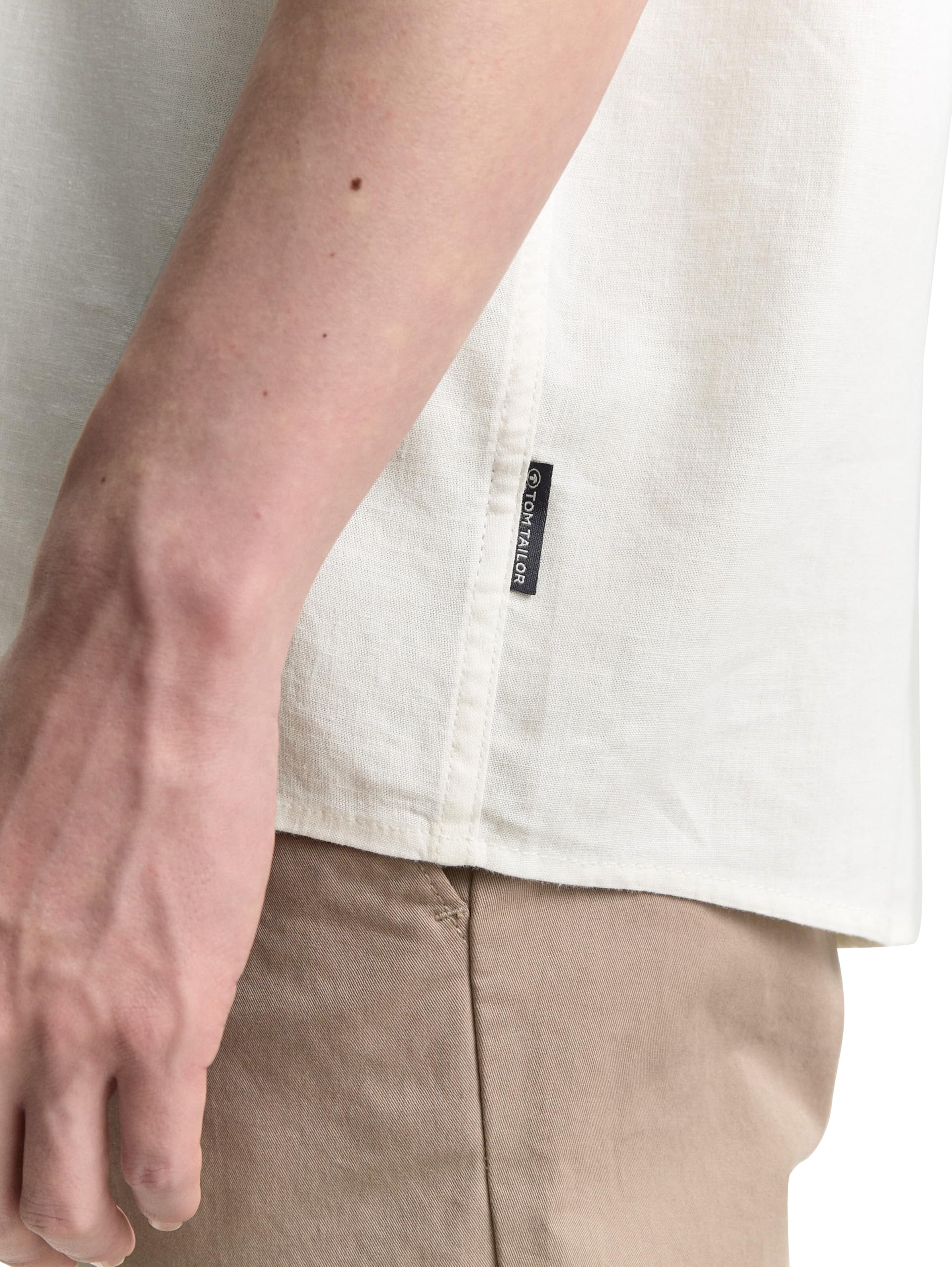 tom-tailor-herren-kurzarmhemd-mit-leinenanteil image 5