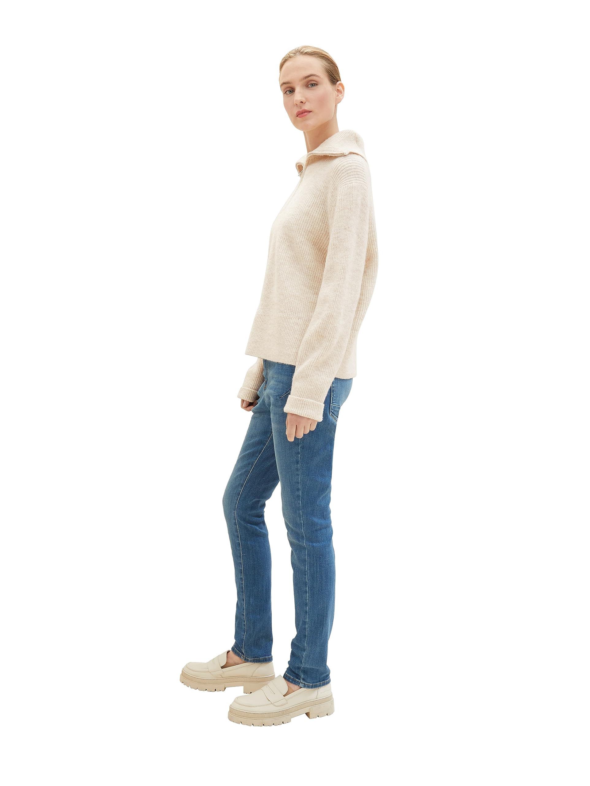 tom-tailor-tapered-relaxed-jeans-damen-jeanshose-lockeres-bein image 4