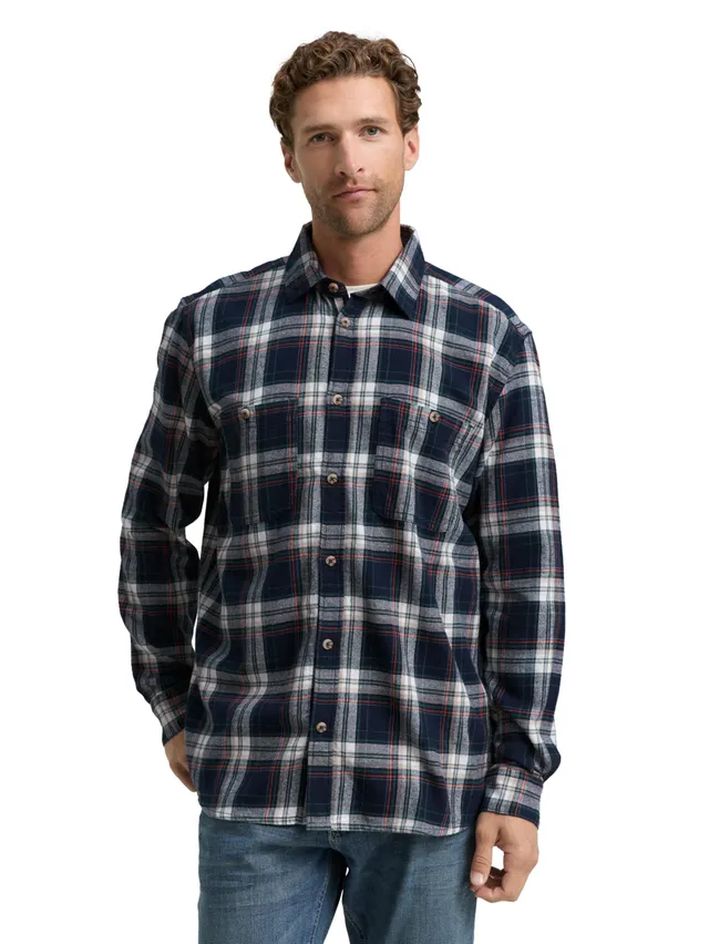 tom-tailor-herren-1047337-comfort-fit-flanell-hemd-mit-karomuster image 1