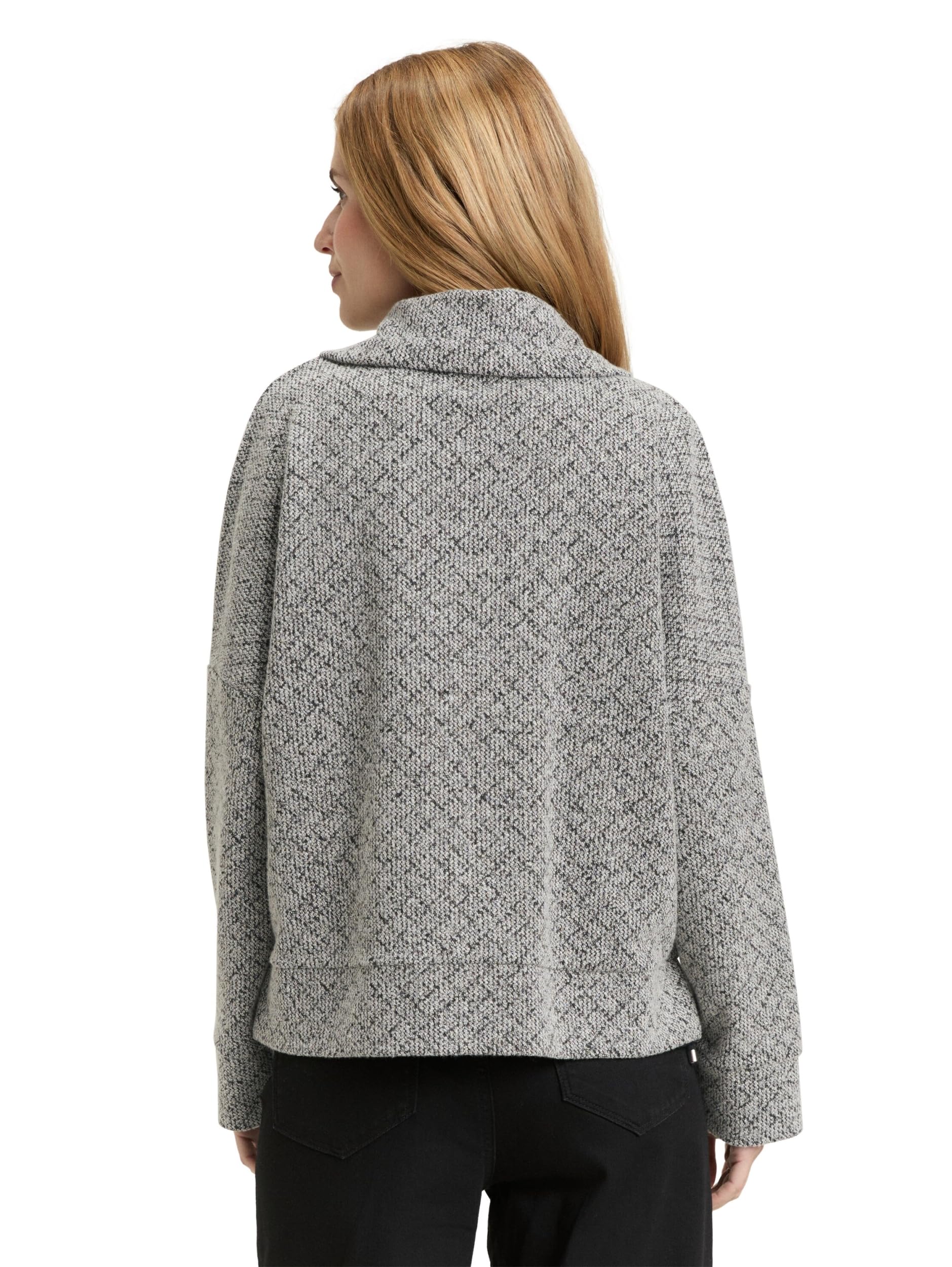 tom-tailor-damen-1049011-loose-fit-sweatjacke-mit-stehkragen image 5