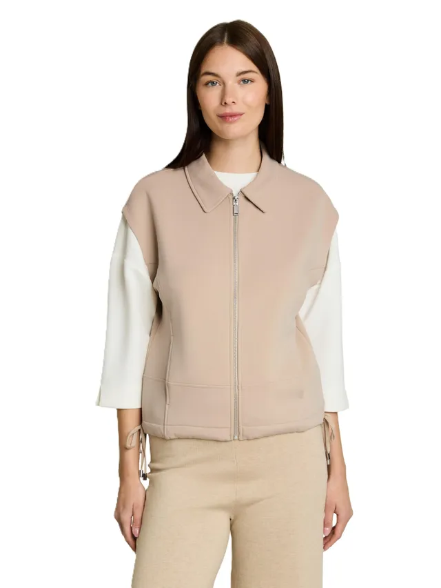 tom-tailor-damen-1051199-loose-fit-sweatweste-mit-kragen image 1