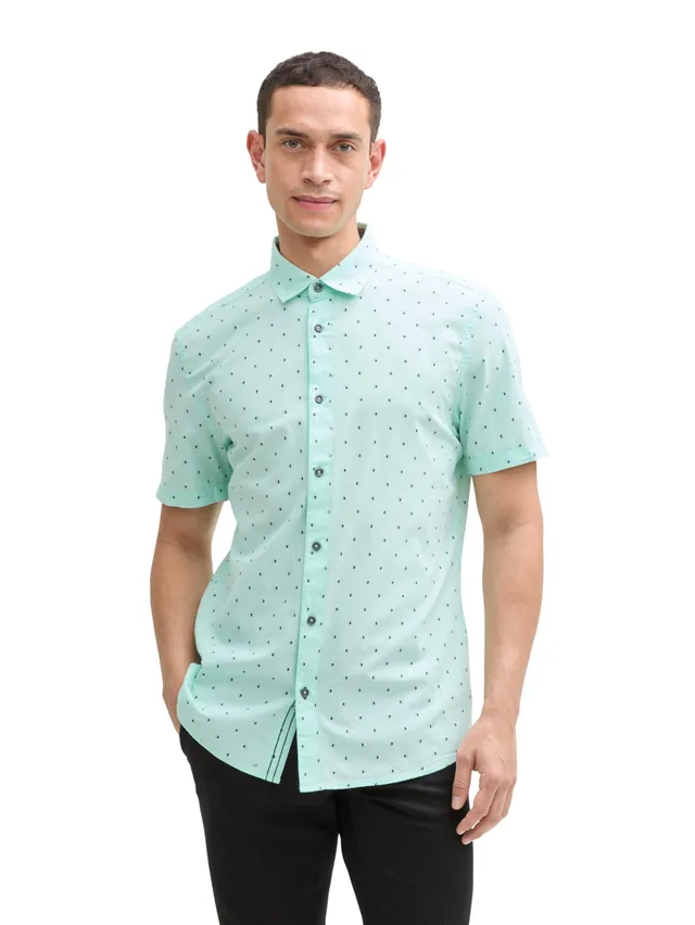 tom-tailor-herren-fitted-kurzarmhemd-mit-muster image 1