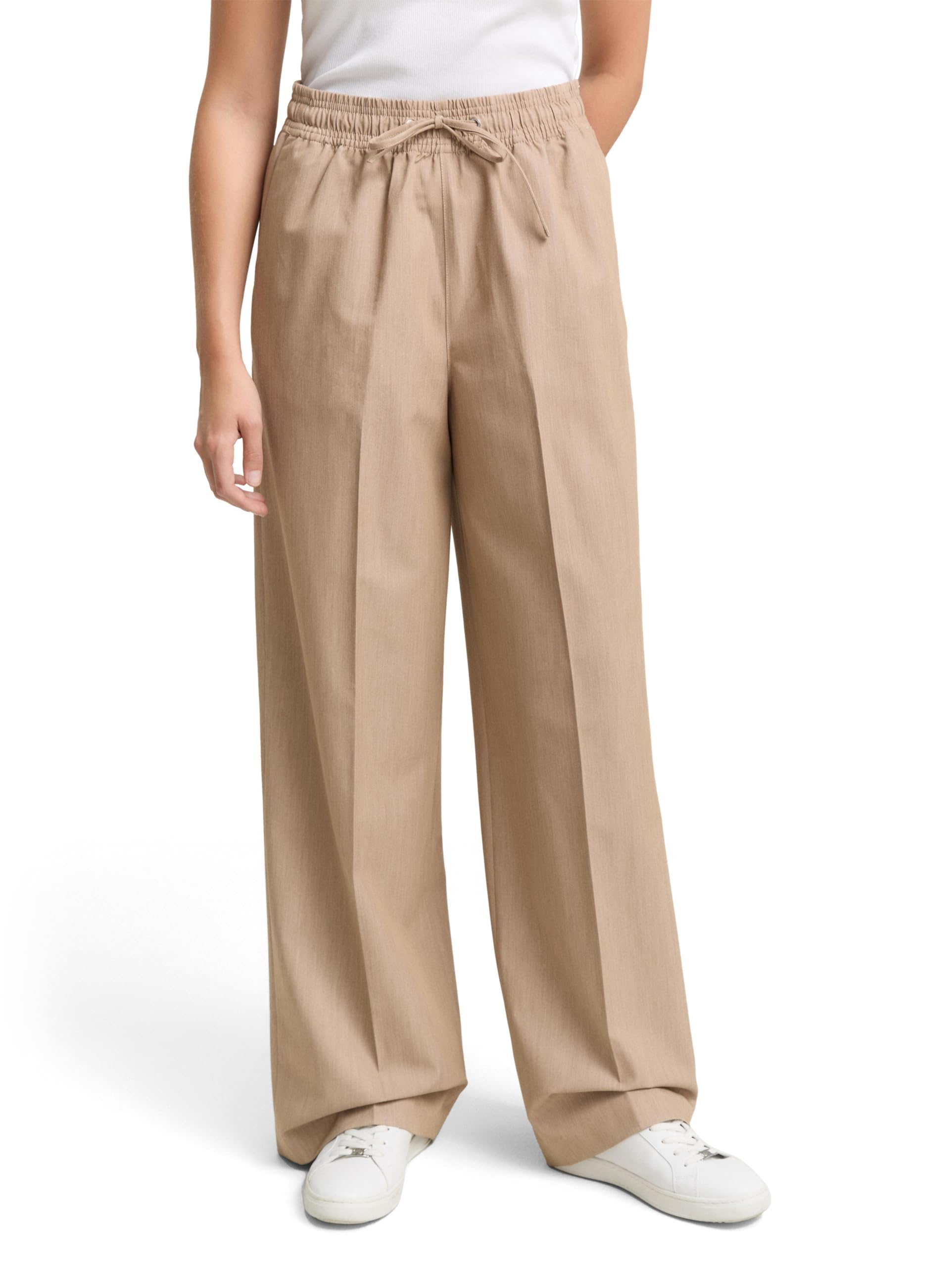 tom-tailor-denim-damen-wide-leg-hose-mit-kordelzug-lockere-freizeithose image 7