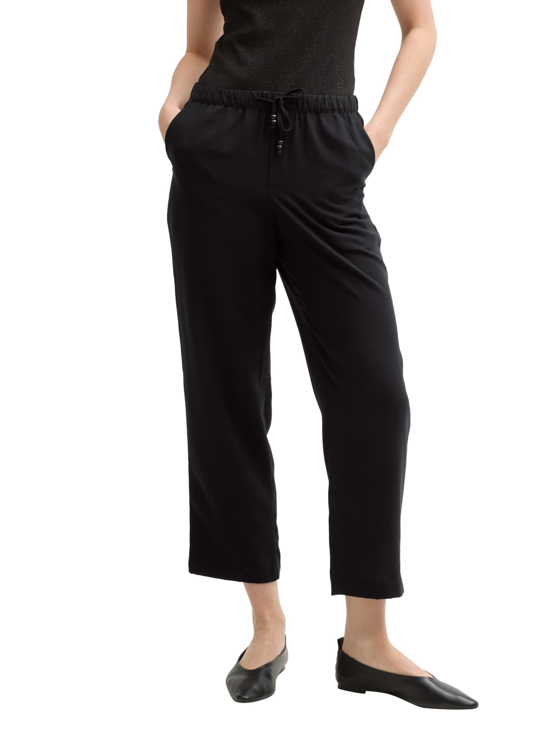 tom-tailor-denim-damen-cropped-loose-fit-hose image 1