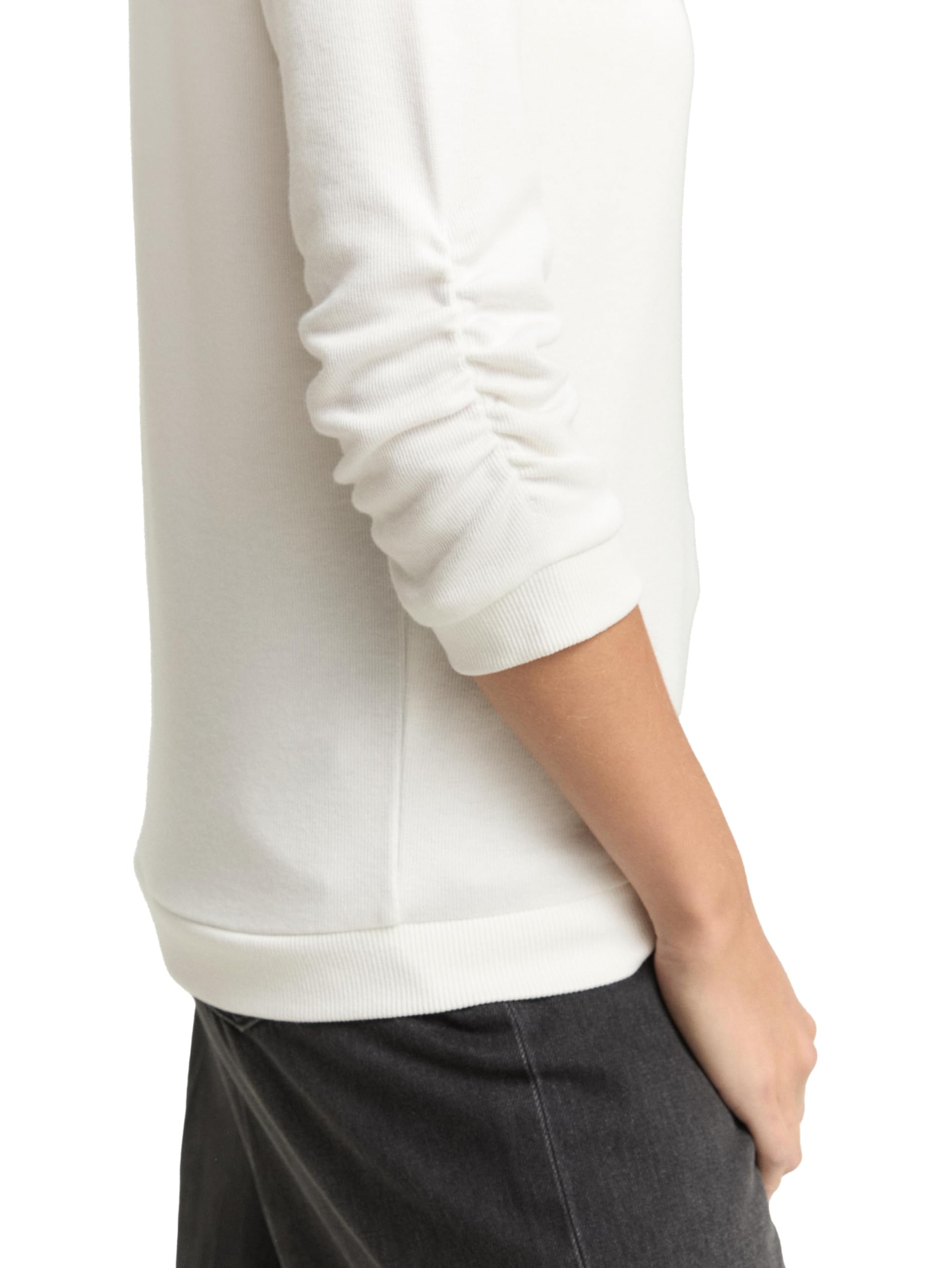 tom-tailor-denim-damen-1049053-fitted-sweatshirt-mit-raffungen-2 image 5