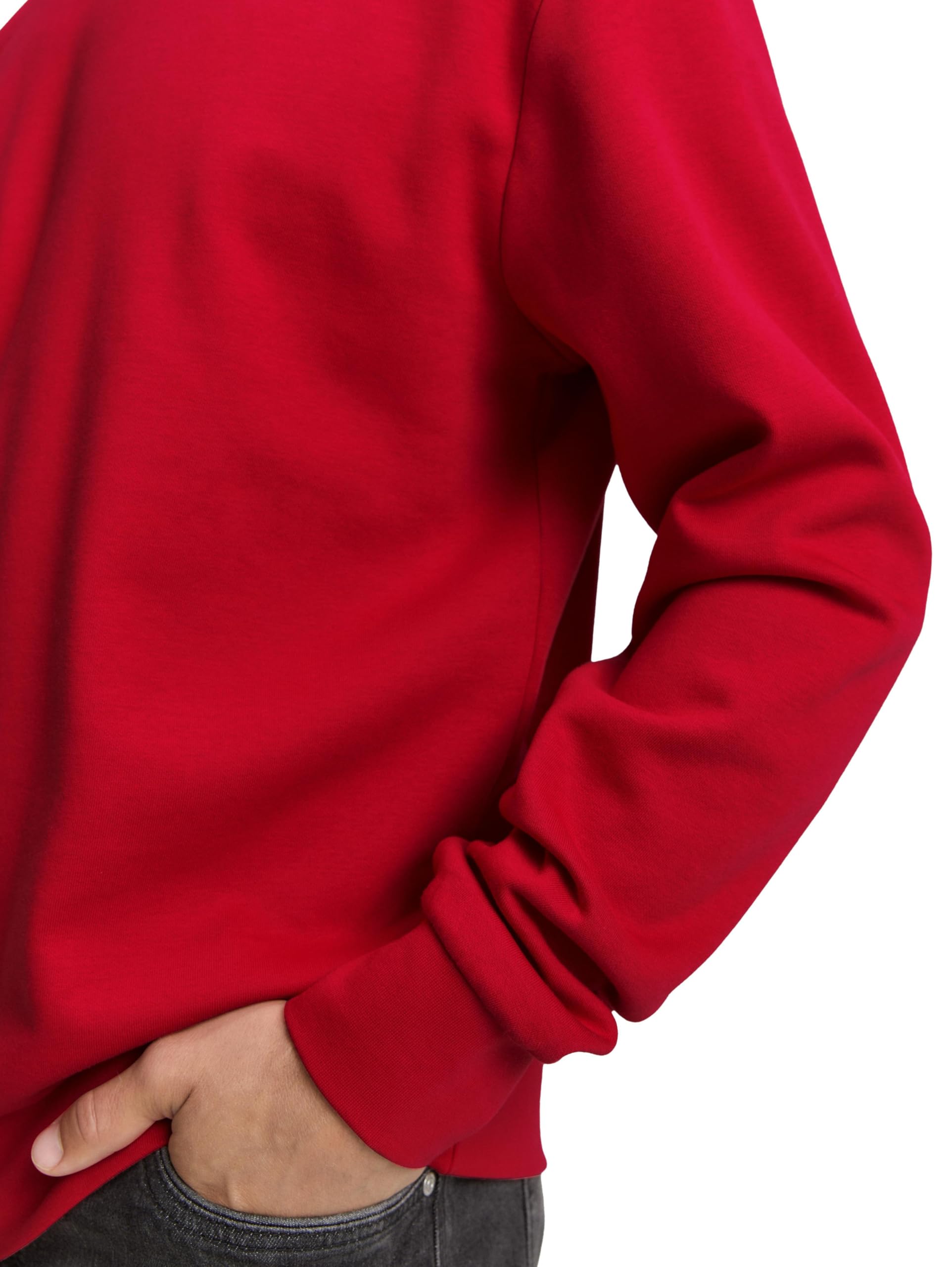 tom-tailor-herren-basic-sweatshirt-in-unifarben-klassisches-rundhals-sweatshirt image 6