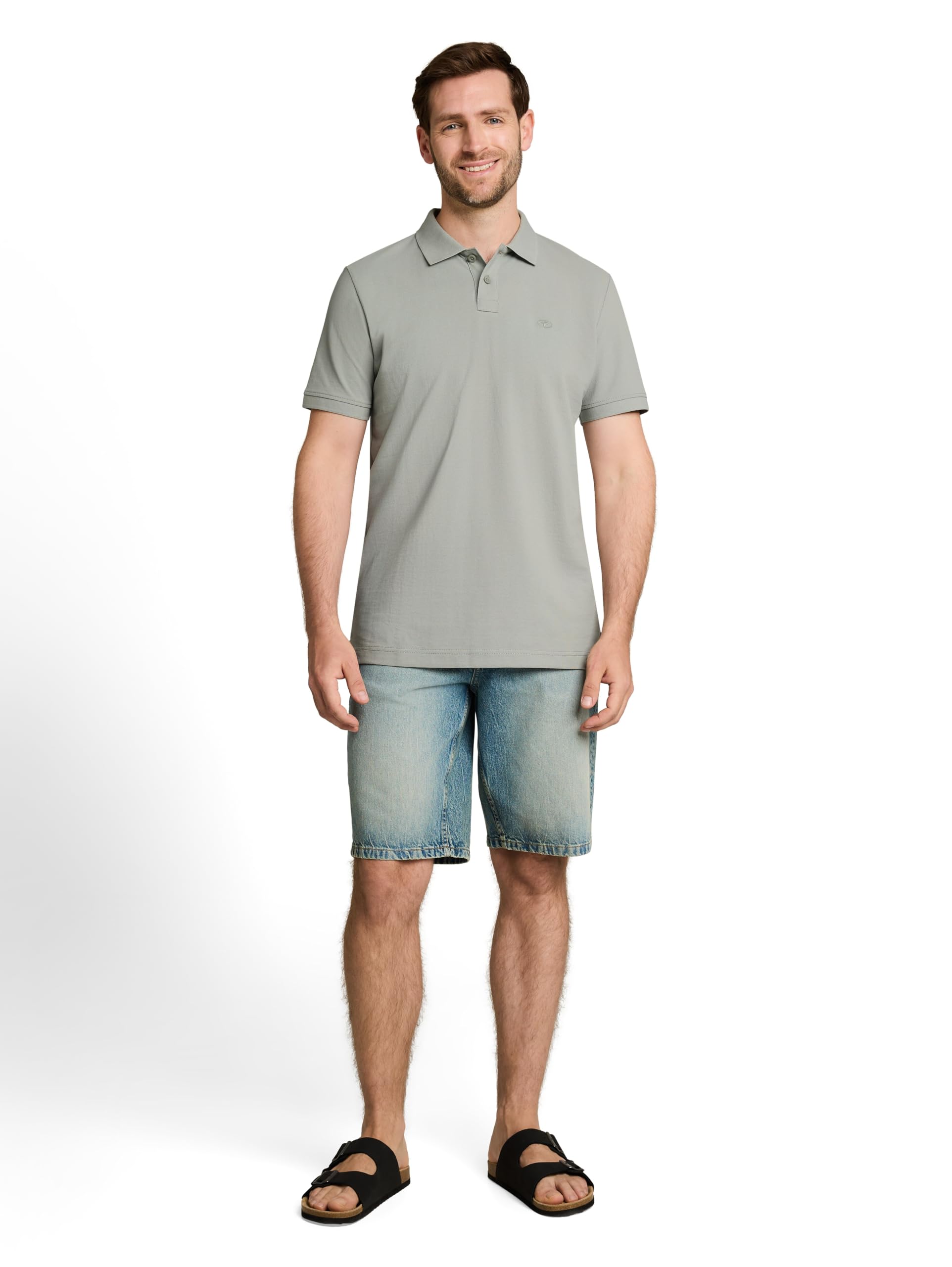 tom-tailor-herren-piqu-poloshirt-mit-logo-stickerei image 2